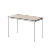 Стол рабочий IMAGO-S 120x60 см, клен мультиплекс/белый