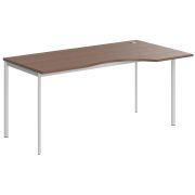 Стол эргономичный правый IMAGO-S 160x90 см, ясень шимо/белый