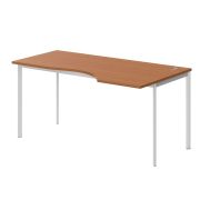 Стол эргономичный правый IMAGO-S 160x90 см, груша ароза/белый