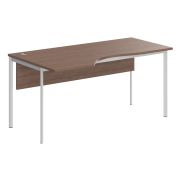 Стол эргономичный с фронтальной панелью левый IMAGO-S 160x90 см, ясень шимо/белый