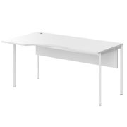 Стол эргономичный с фронтальной панелью левый IMAGO-S 160x90 см, белый