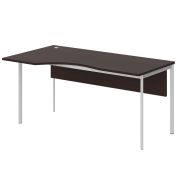 Стол эргономичный с фронтальной панелью левый IMAGO-S 160x90 см, венге магия/белый