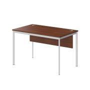 Стол рабочий с фронтальной панелью IMAGO-S 120x72 см, орех французский/белый