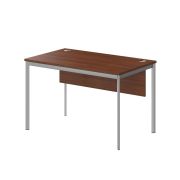 Стол рабочий с фронтальной панелью IMAGO-S 120x72 см, орех французский/алюминий