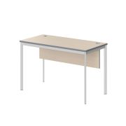 Стол рабочий с фронтальной панелью IMAGO-S 120x60 см, клен мультиплекс/белый