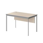 Стол рабочий с фронтальной панелью IMAGO-S 120x72 см, клен мультиплекс/алюминий