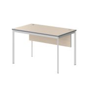 Стол рабочий с фронтальной панелью IMAGO-S 120x72 см, клен мультиплекс/белый