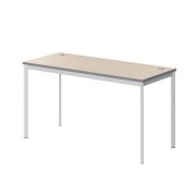 Стол рабочий IMAGO-S 140x60 см, клен мультиплекс/белый