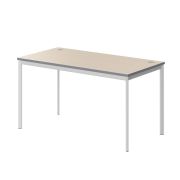 Стол рабочий IMAGO-S 140x72 см, клен мультиплекс/белый