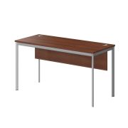 Стол рабочий с фронтальной панелью IMAGO-S 140x60 см, орех французский/алюминий