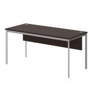 Стол рабочий с фронтальной панелью IMAGO-S 160x72 см, венге магия/алюминий