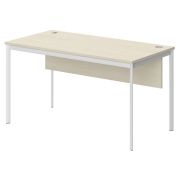Стол рабочий с фронтальной панелью IMAGO-S 140х72, Клен/Белый
