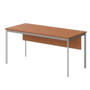 Стол рабочий с фронтальной панелью IMAGO-S 160x72 см, груша ароза/алюминий