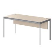Стол рабочий с фронтальной панелью IMAGO-S 160x72 см, клен мультиплекс/алюминий