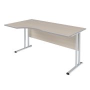 Стол эргономичный левый IMAGO-M 160x90 см, клен/мультиплекс