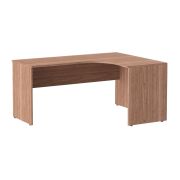 Стол эргономичный правый IMAGO 160x120 см, ясень шимо