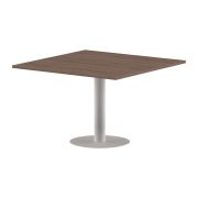 Конференц стол ПРГ-6 Ясень Шимо/Белый 1200х1200