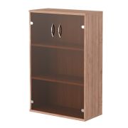 Шкаф низкий со стеклом IMAGO, ясень шимо