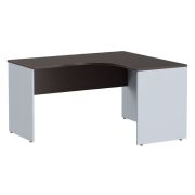 Стол эргономичный правый IMAGO 140x120 см, венге магия/металлик