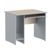 Стол компьютерный IMAGO 90x72 см, клен мультиплекс/металлик