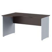 Стол эргономичный левый IMAGO 140x90 см, венге магия/металлик