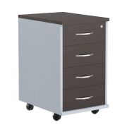 Тумба мобильная IMAGO, Венге Магия/Металлик