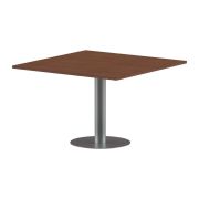 Конференц стол ПРГ-6 Орех Французский/Алюминий 1200х1200