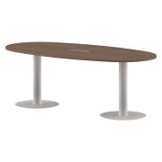 Конференц стол ПРГ-3 Ясень Шимо/Белый 2200х1100