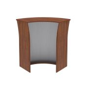 Стойка ресепшн угловая IMAGO 93,5x93,5, орех французский