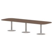 Конференц стол ПРГ-7 Ясень Шимо/Белый 3600х1200