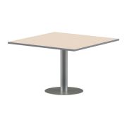 Конференц стол ПРГ-6 клен мультиплекс/Алюминий 1200х1200