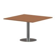 Конференц стол ПРГ-6 Груша Ароза/Алюминий 1200х1200