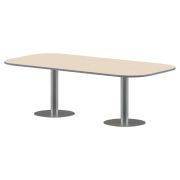 Конференц стол ПРГ-8 клен мультиплекс/Алюминий 2400х1200