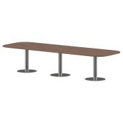 Конференц стол ПРГ-7 Ясень Шимо/Алюминий 3600х1200