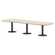 Конференц стол ПРГ-7 клен мультиплекс/Антрацит 3600х1200