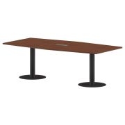 Конференц стол ПРГ-4 Орех Французский/Антрацит 2400х1200