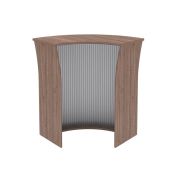 Стойка ресепшн угловая IMAGO 93,5x93,5, ясень шимо