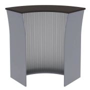 Стойка ресепшн угловая IMAGO 93,5x93,5, венге магия/металлик