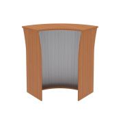 Стойка ресепшн угловая IMAGO 93,5x93,5, груша ароза