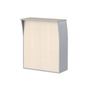 Стойка ресепшн IMAGO 94x51, клен мультиплекс/металлик