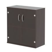 Шкаф низкий со стеклом IMAGO, венге магия