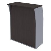 Стойка ресепшн IMAGO 94x51, венге магия/металлик