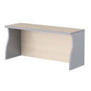 Надставка на стол IMAGO 90х30, клен мультиплекс/Металлик