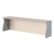 Надставка на стол IMAGO 140х30, клен мультиплекс/Металлик