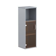 Шкаф средний со стеклом IMAGO, металлик