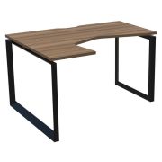 Стол эргономичный левый АРГЕНТУМ 160х100 см, дуб сафари/антрацит
