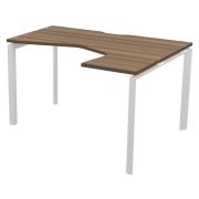 Стол эргономичный правый АРГЕНТУМ 160х100 см, дуб сафари/белый