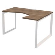 Стол эргономичный правый АРГЕНТУМ 160х100 см, дуб сафари/белый