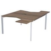 Бенч-система АРГЕНТУМ 140х200 см, дуб сафари/белый