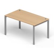 Стол рабочий LAVORO 120х80 см, акация/алюминий